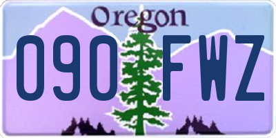 OR license plate 090FWZ