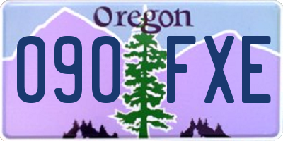 OR license plate 090FXE