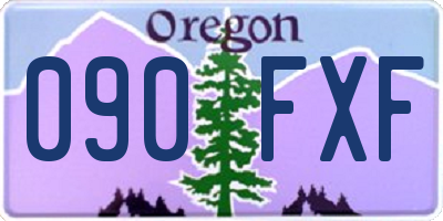 OR license plate 090FXF