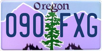 OR license plate 090FXG