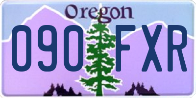 OR license plate 090FXR
