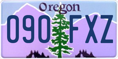 OR license plate 090FXZ
