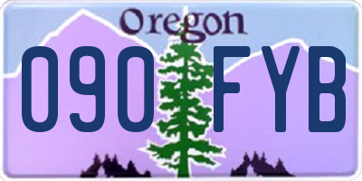 OR license plate 090FYB