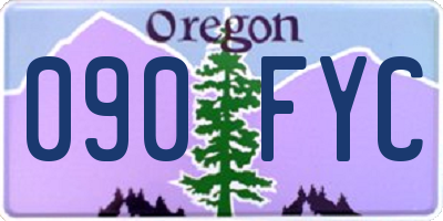 OR license plate 090FYC