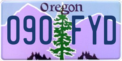 OR license plate 090FYD