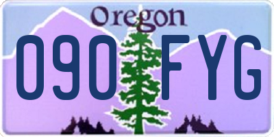 OR license plate 090FYG