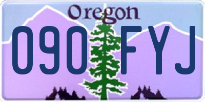 OR license plate 090FYJ