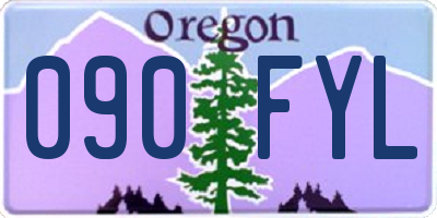 OR license plate 090FYL
