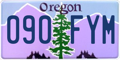 OR license plate 090FYM