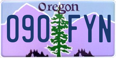 OR license plate 090FYN