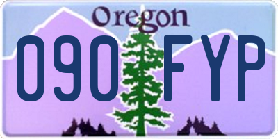 OR license plate 090FYP