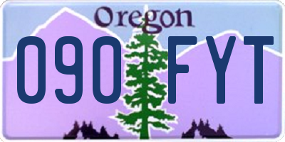 OR license plate 090FYT