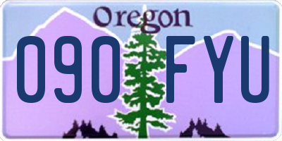 OR license plate 090FYU