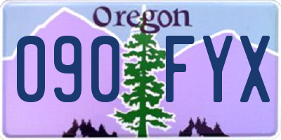 OR license plate 090FYX