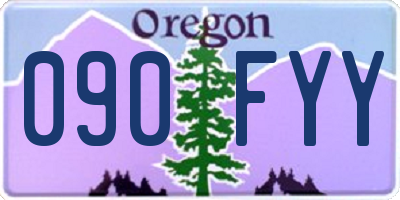 OR license plate 090FYY