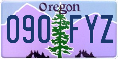 OR license plate 090FYZ