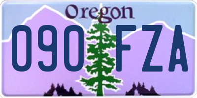OR license plate 090FZA