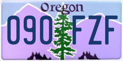 OR license plate 090FZF