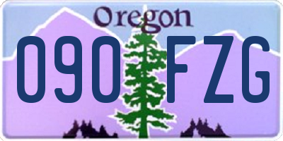 OR license plate 090FZG