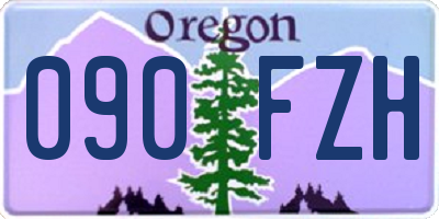 OR license plate 090FZH