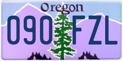 OR license plate 090FZL