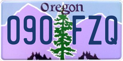 OR license plate 090FZQ