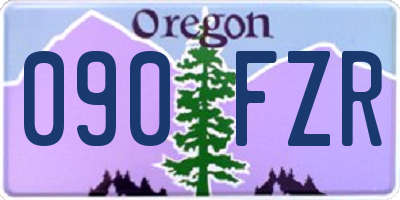 OR license plate 090FZR