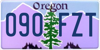 OR license plate 090FZT