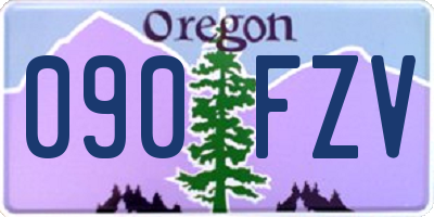 OR license plate 090FZV