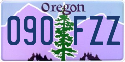 OR license plate 090FZZ