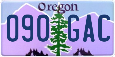 OR license plate 090GAC
