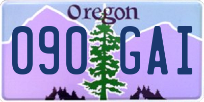 OR license plate 090GAI