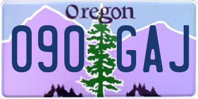 OR license plate 090GAJ