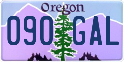 OR license plate 090GAL