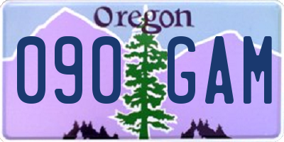 OR license plate 090GAM