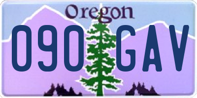 OR license plate 090GAV