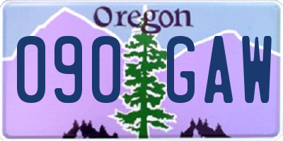 OR license plate 090GAW