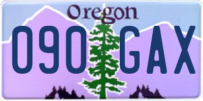 OR license plate 090GAX