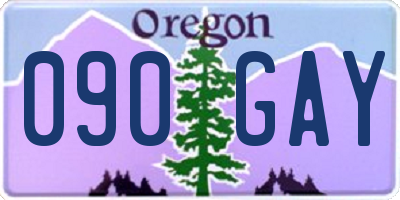 OR license plate 090GAY