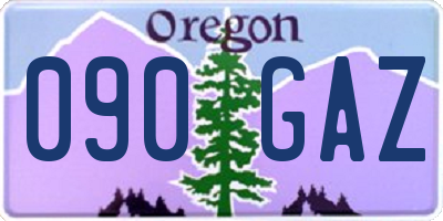 OR license plate 090GAZ