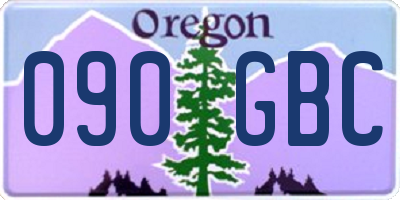 OR license plate 090GBC