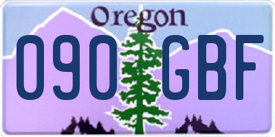 OR license plate 090GBF