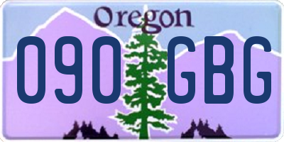 OR license plate 090GBG