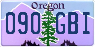 OR license plate 090GBI