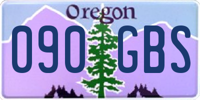 OR license plate 090GBS