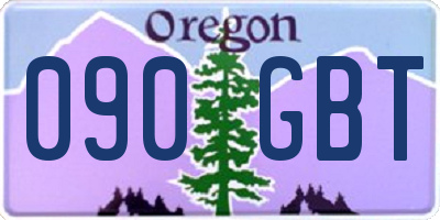 OR license plate 090GBT