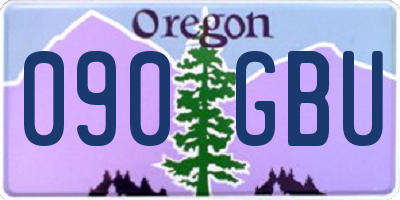 OR license plate 090GBU