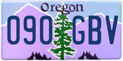 OR license plate 090GBV