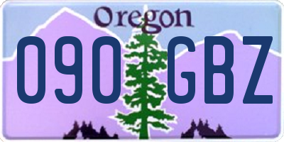 OR license plate 090GBZ