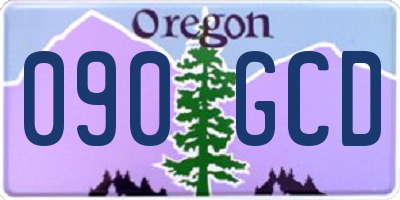 OR license plate 090GCD